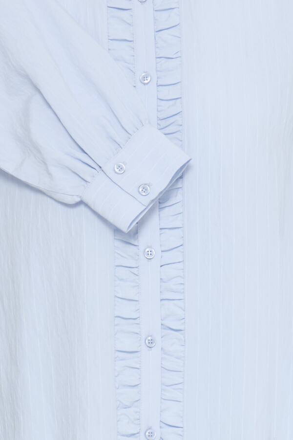 B.Young Flavie Ruffle Front Button Shirt