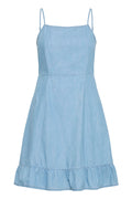 B.Young Kashe Frill Hem Chambray Sleeveless Dress