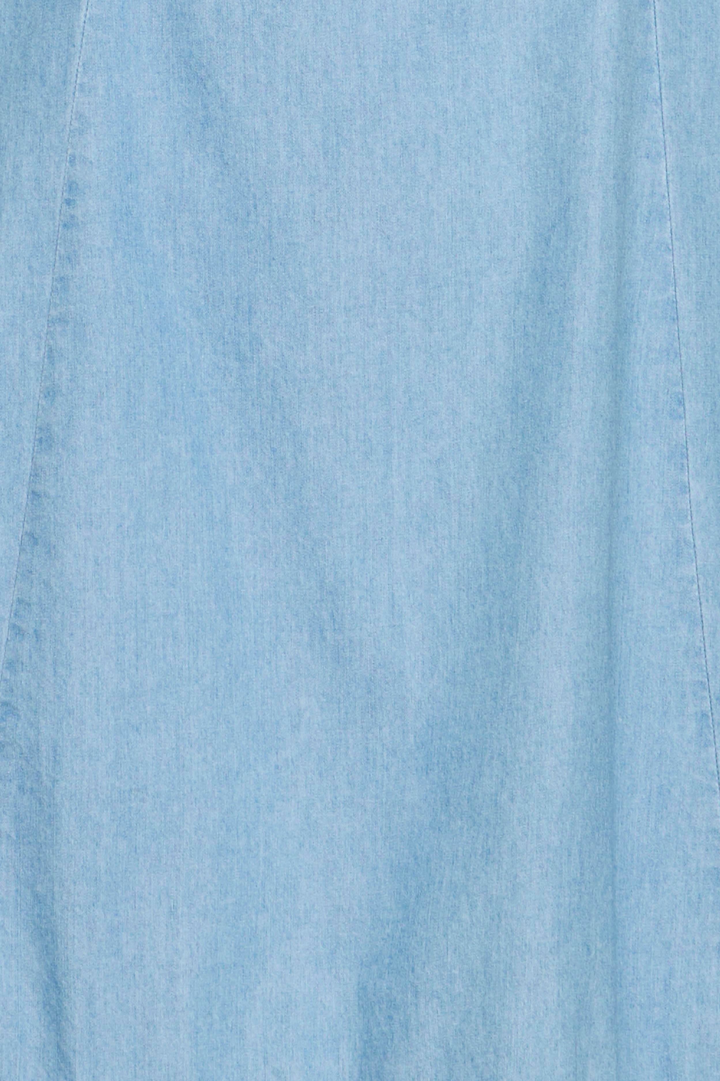 B.Young Kashe Frill Hem Chambray Sleeveless Dress