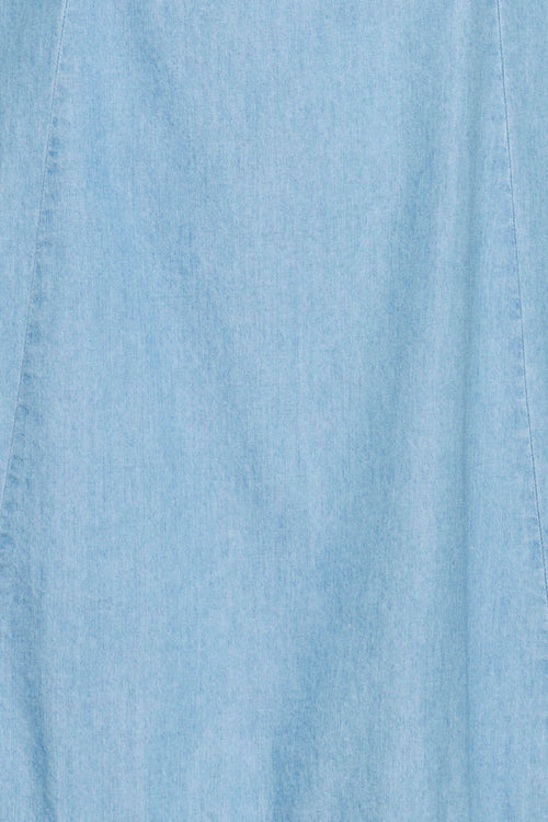 B.Young Kashe Frill Hem Chambray Sleeveless Dress