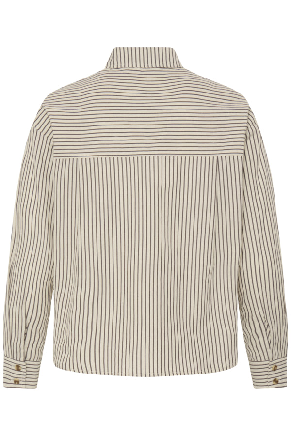 B.Young Jesio Frill Applique Detail Stripe Shirt