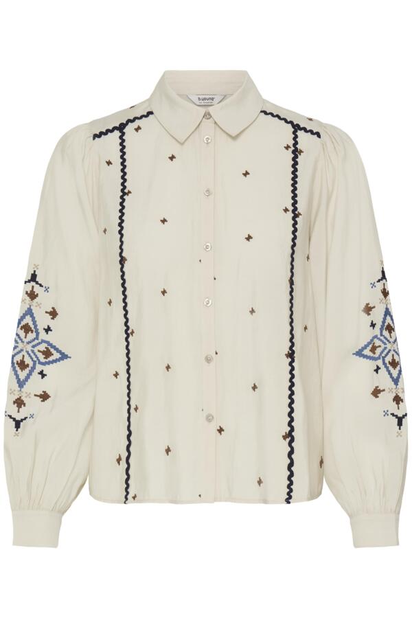 B.Young Irisa Folk Embroidery Ricrac Shirt