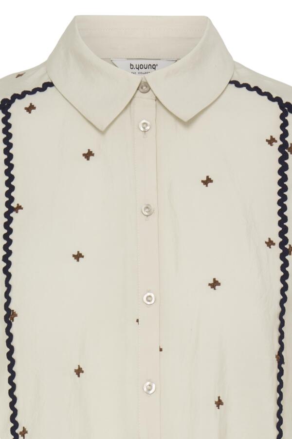 B.Young Irisa Folk Embroidery Ricrac Shirt