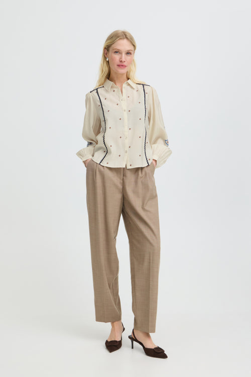 B.Young Irisa Folk Embroidery Ricrac Shirt