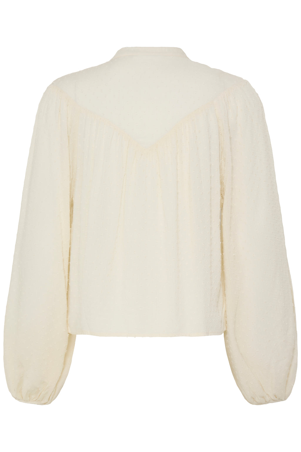B.Young Helmine Textured Fabric Cut Out Folk Blouse