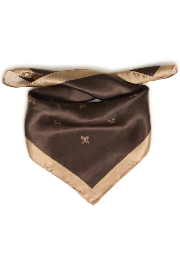 B.Young Wioletta Silk Logo Square Scarf