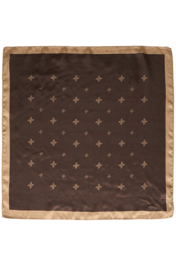 B.Young Wioletta Silk Logo Square Scarf