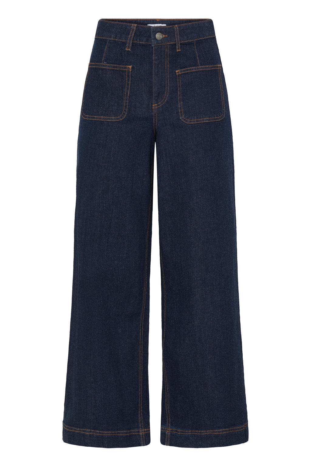 B.Young Komma Pocket Front Wide Leg Jean