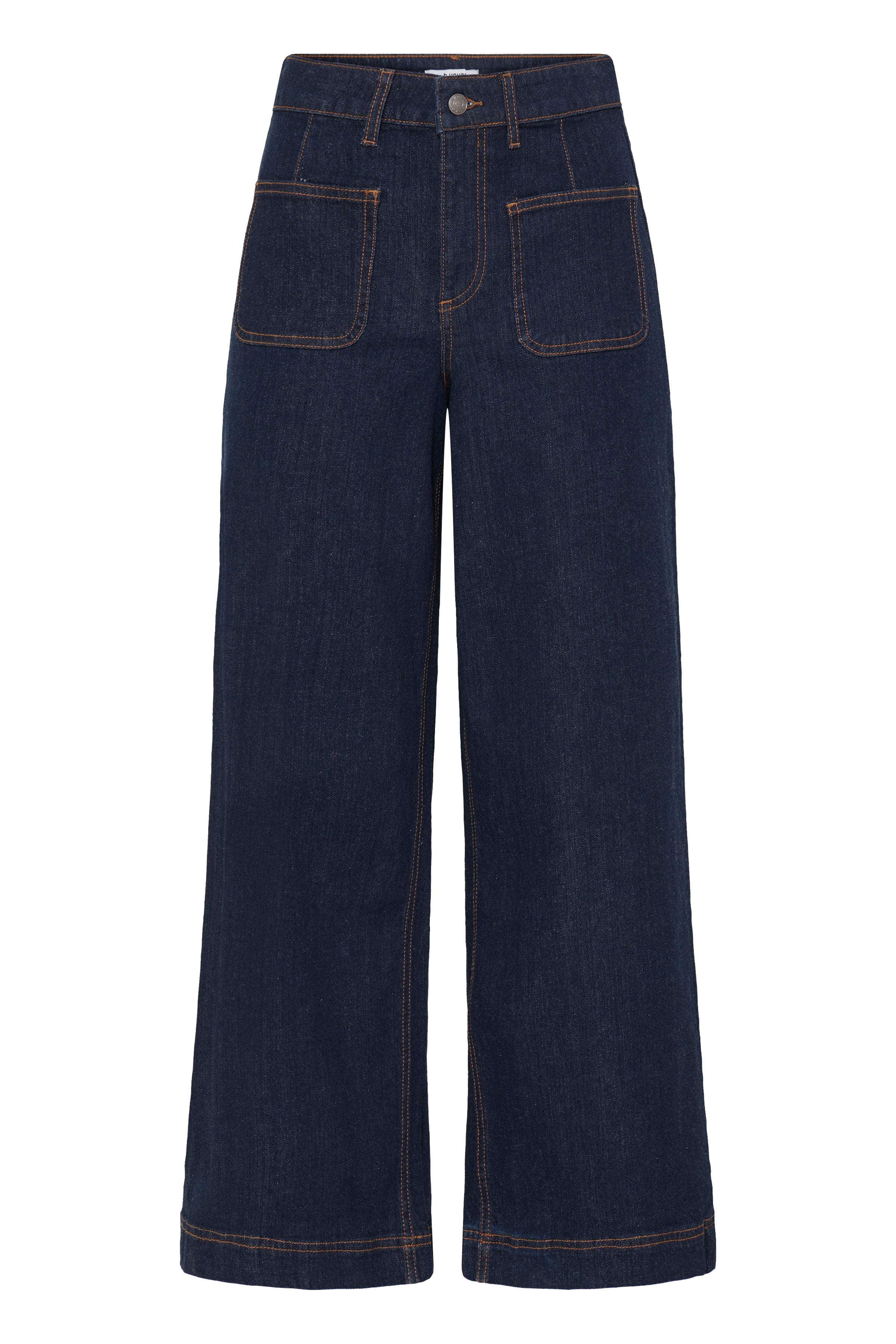 B.Young Komma Pocket Front Wide Leg Jean
