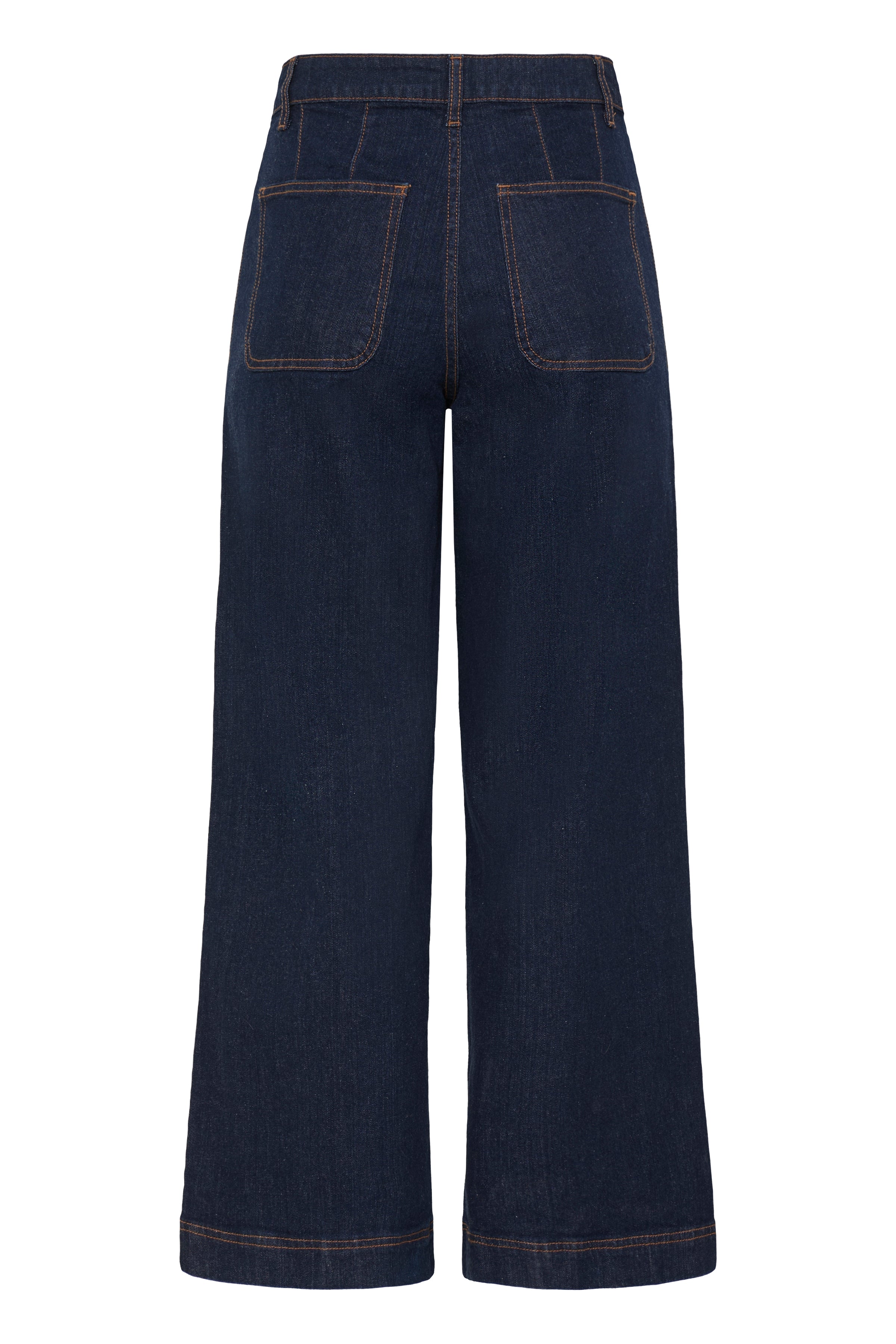 B.Young Komma Pocket Front Wide Leg Jean