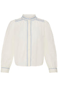 B.Young Haruka Embroidered High Neck Blouse