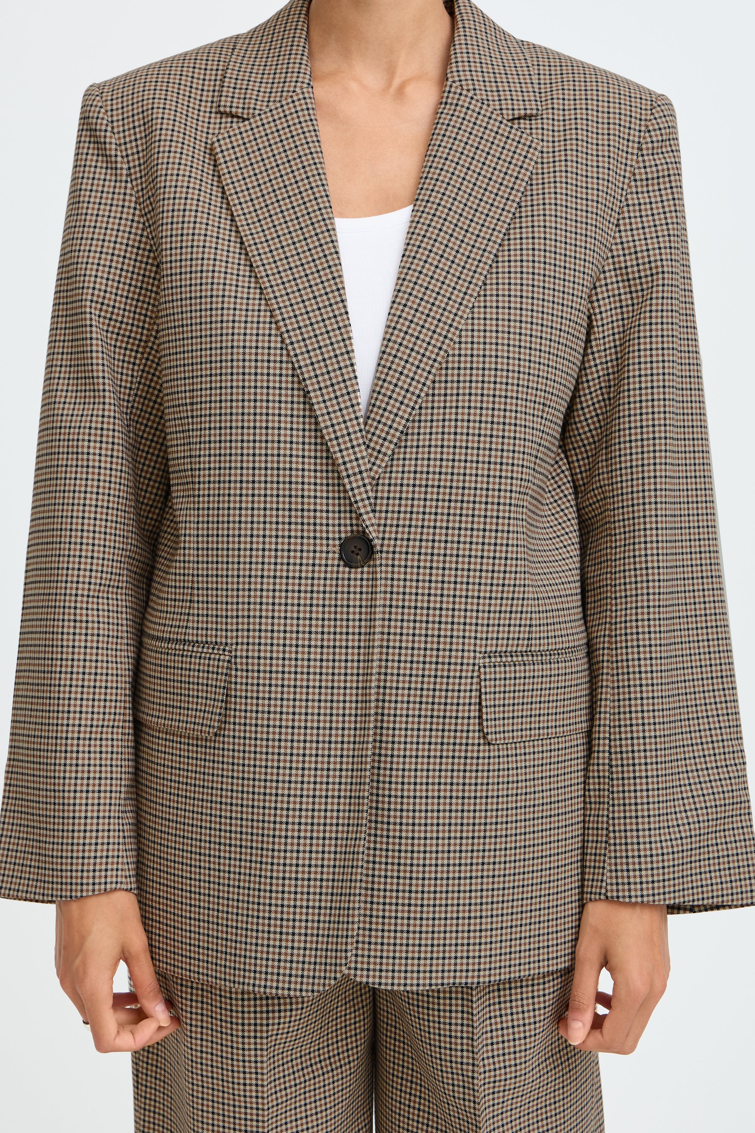 B.Young Estolo Country Heritage Check Blazer