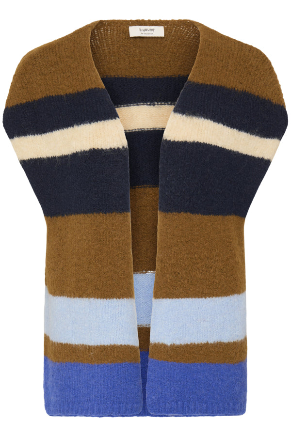 B.Young Millers Stripe Sleeveless Knit Pullover