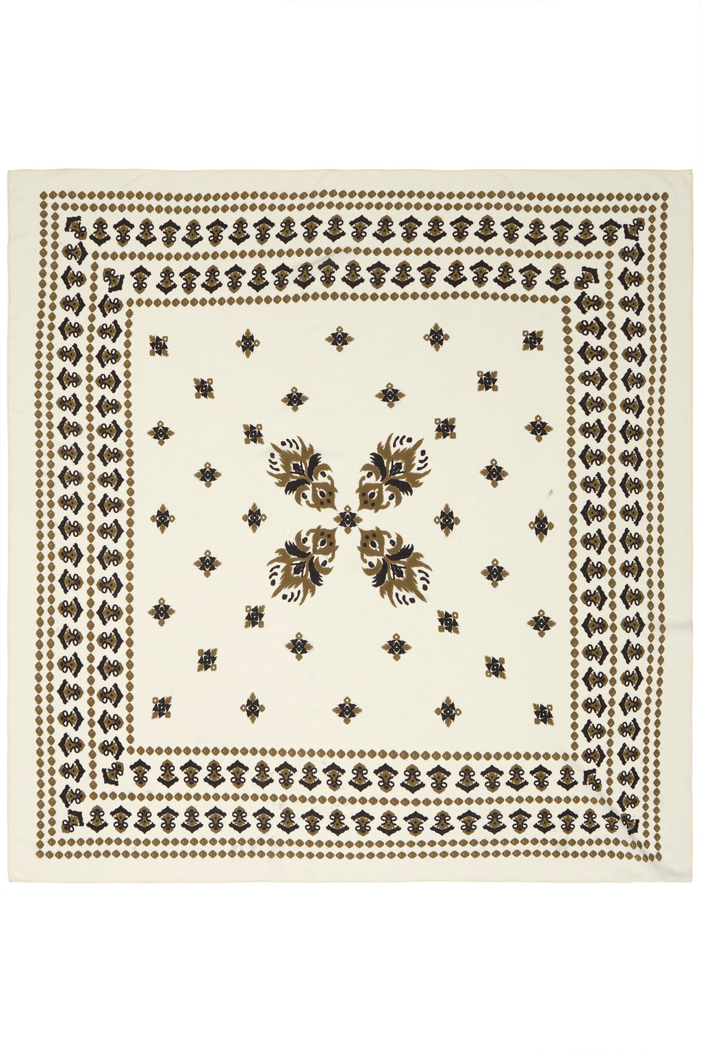 B.Young Vocai Folk Print Square Bandana Scarf
