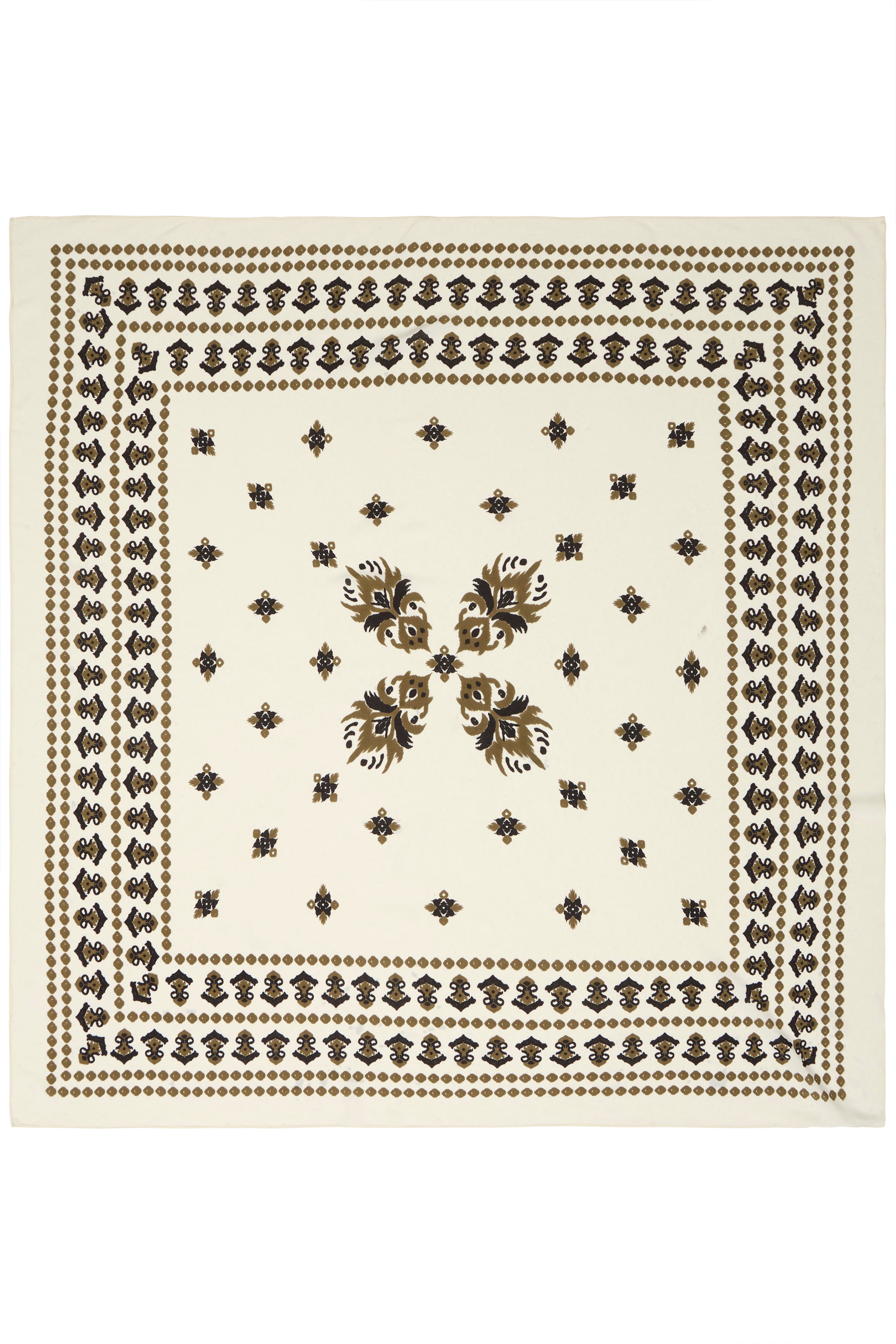 B.Young Vocai Folk Print Square Bandana Scarf