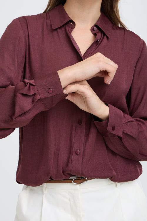 B.Young Ival Classic Button Through Shirt - Fig