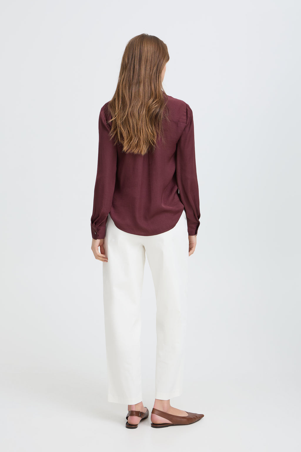 B.Young Ival Classic Button Through Shirt - Fig