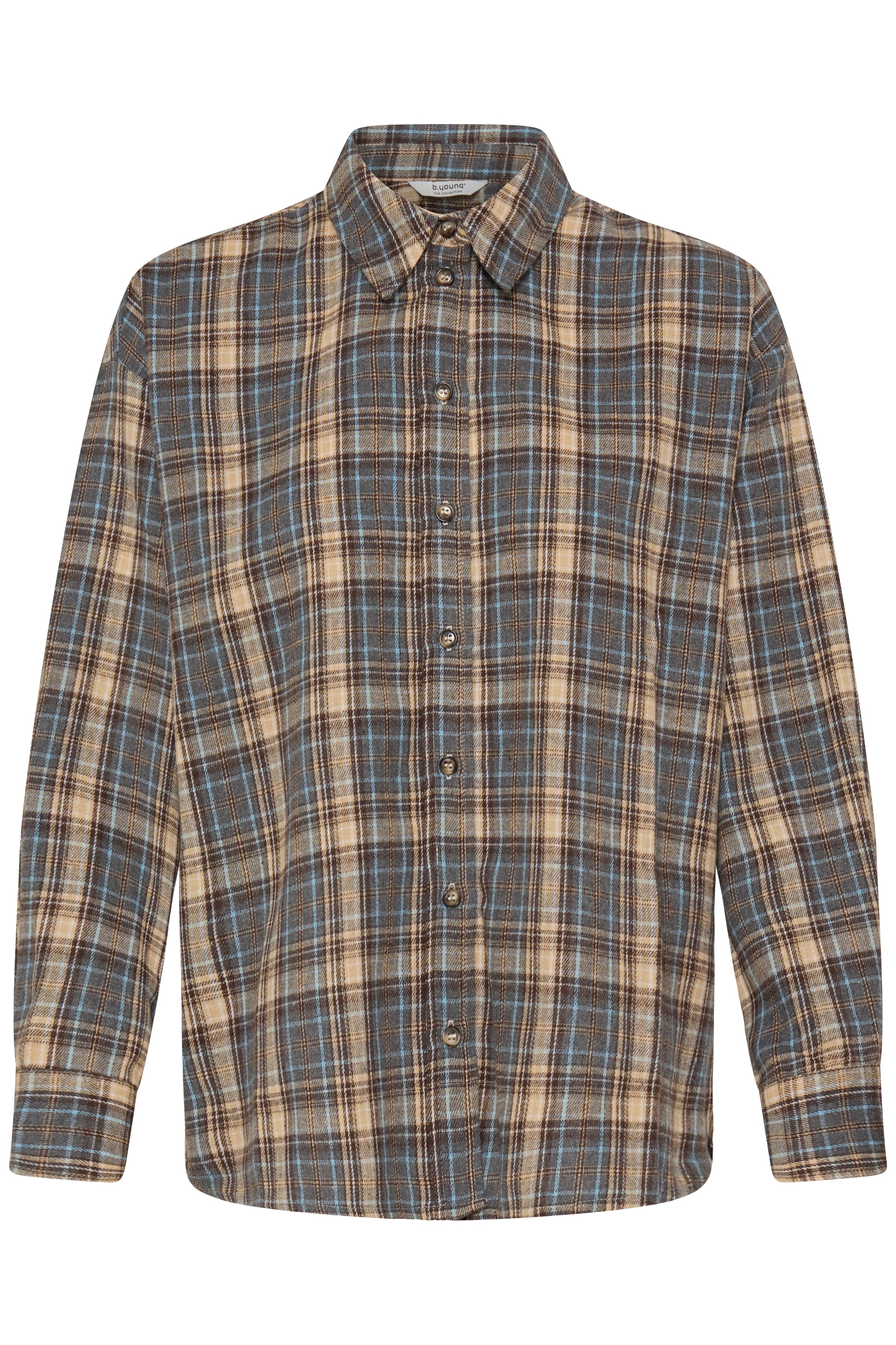 B.Young Fabrice Flannel Plaid Check Shirt