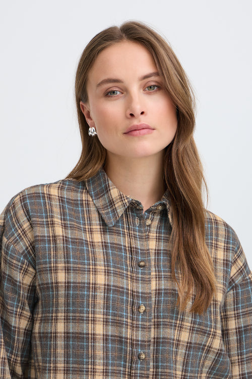 B.Young Fabrice Flannel Plaid Check Shirt