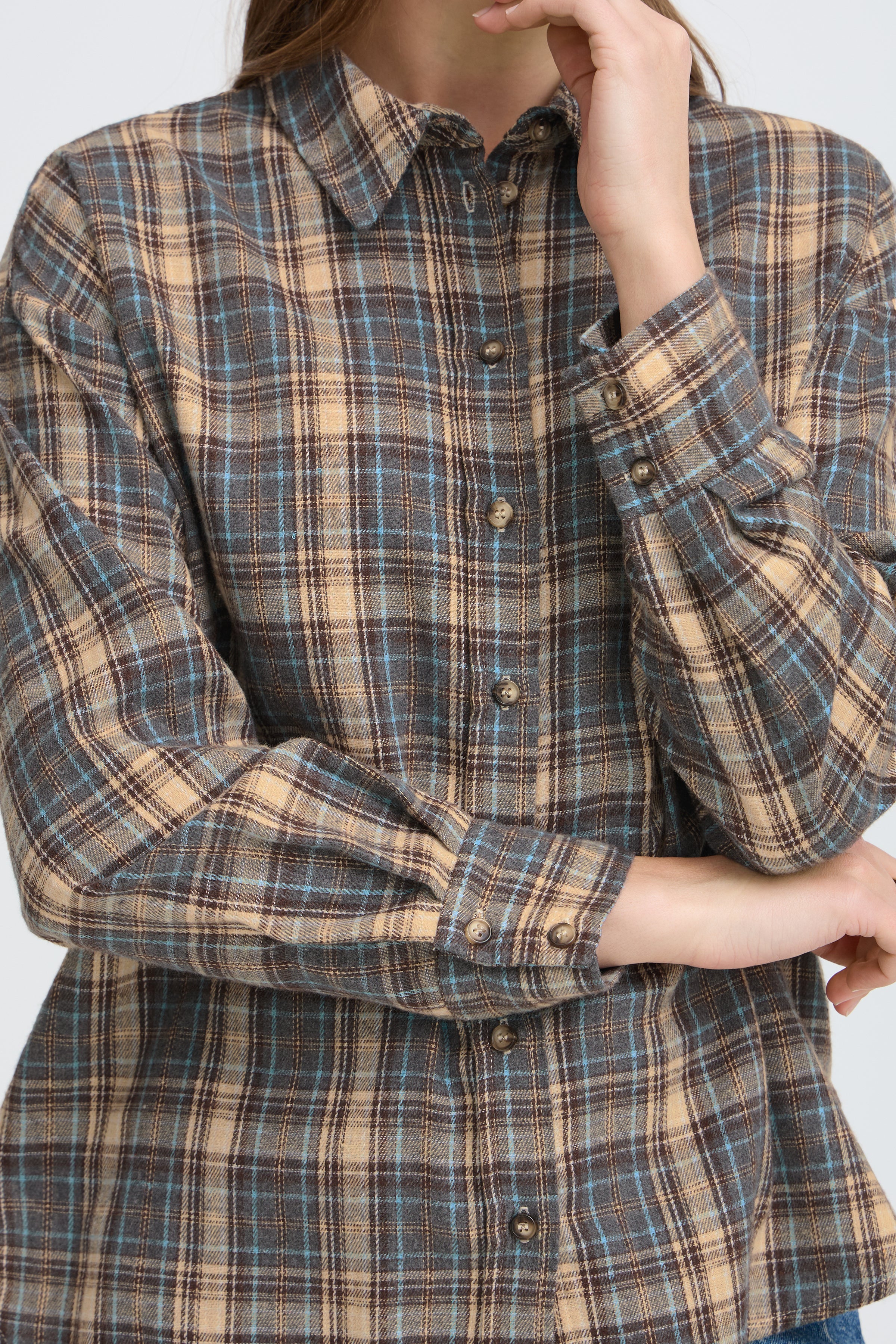 B.Young Fabrice Flannel Plaid Check Shirt