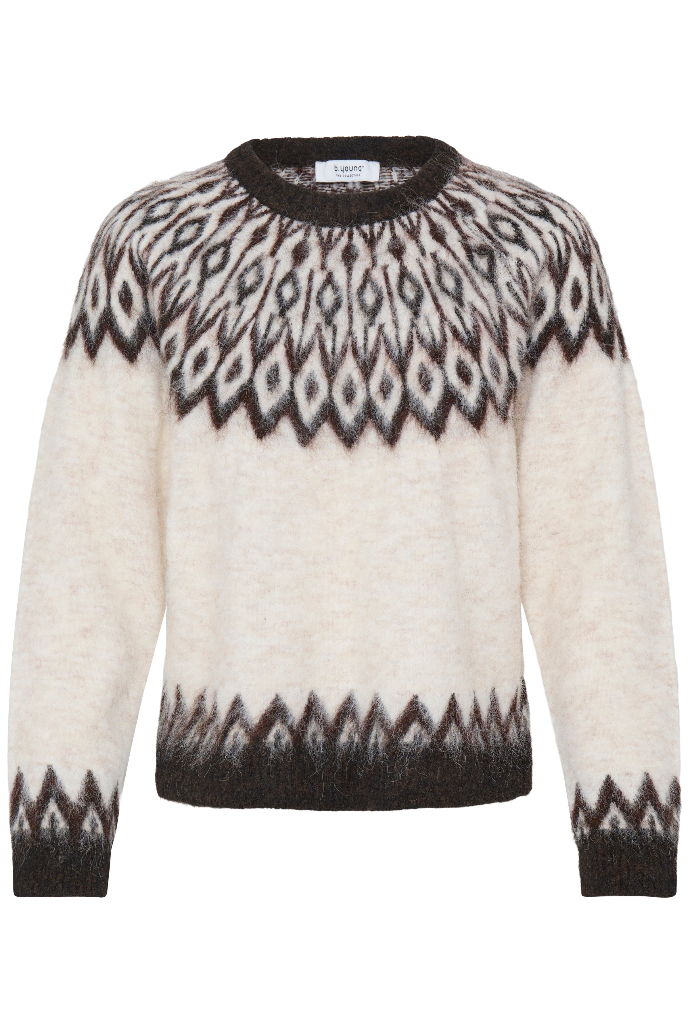 B.Young Milou Fairisle Cosy Knit Jumper
