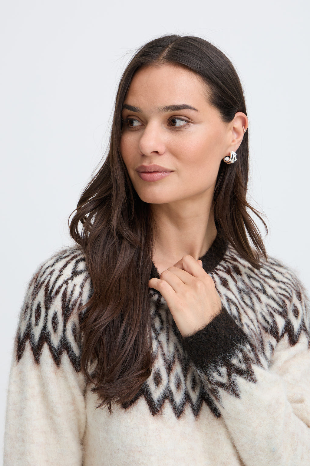 B.Young Milou Fairisle Cosy Knit Jumper