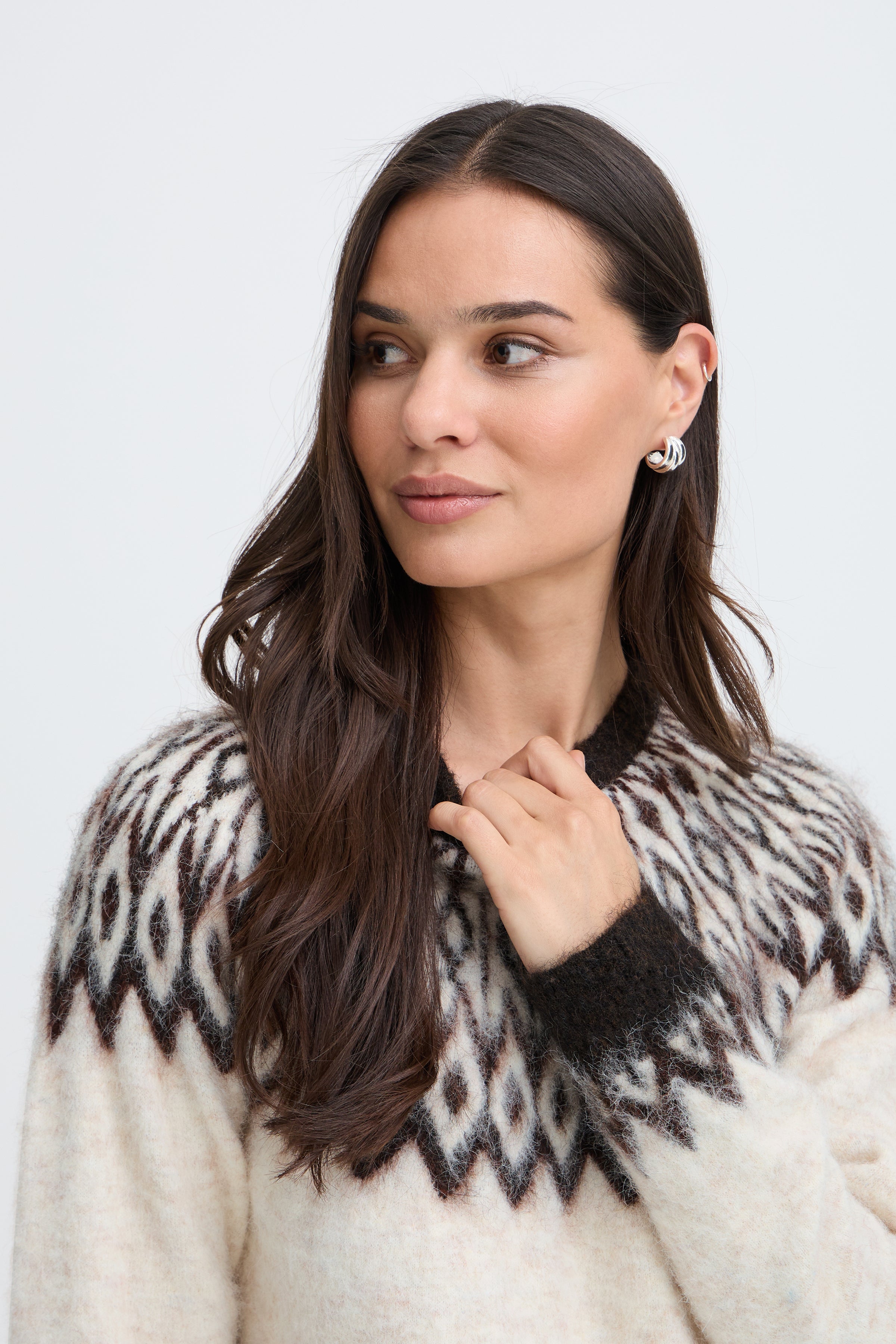 B.Young Milou Fairisle Cosy Knit Jumper