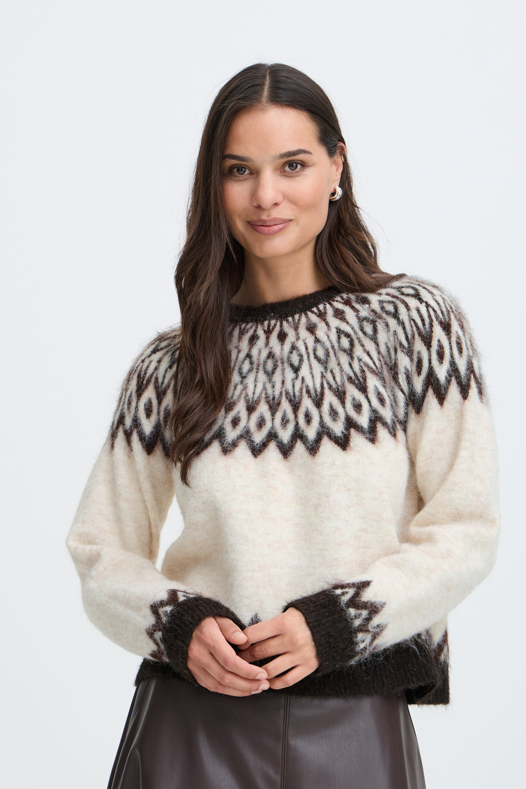 B.Young Milou Fairisle Cosy Knit Jumper