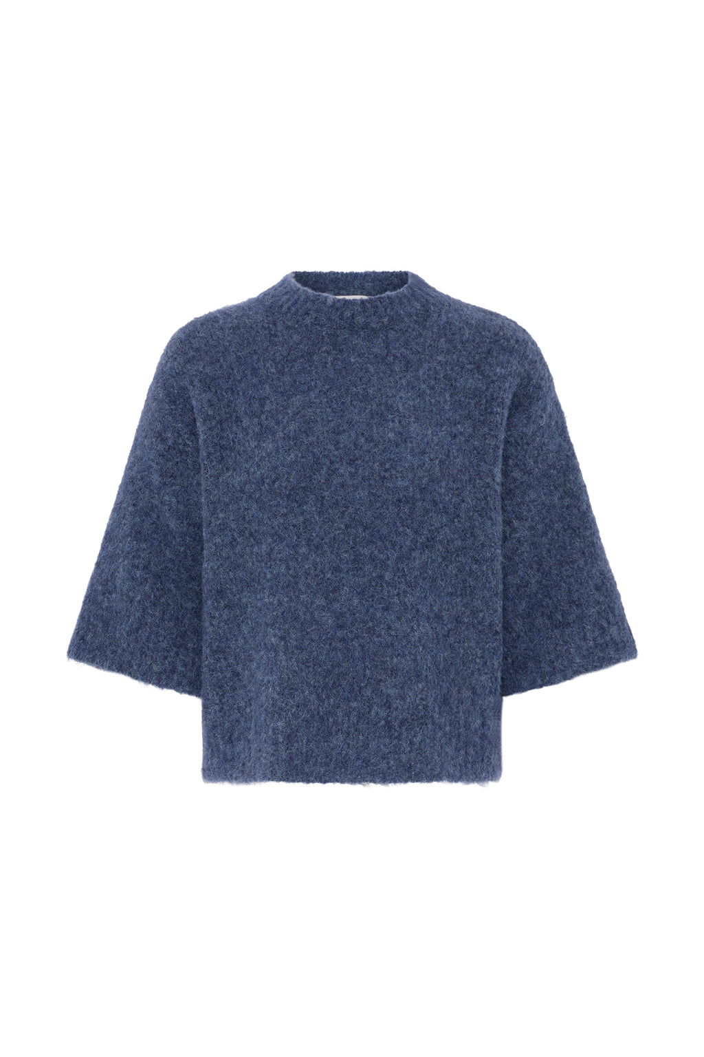 B.Young Nyla Fluffy Crop Sleeve Knit Jumper