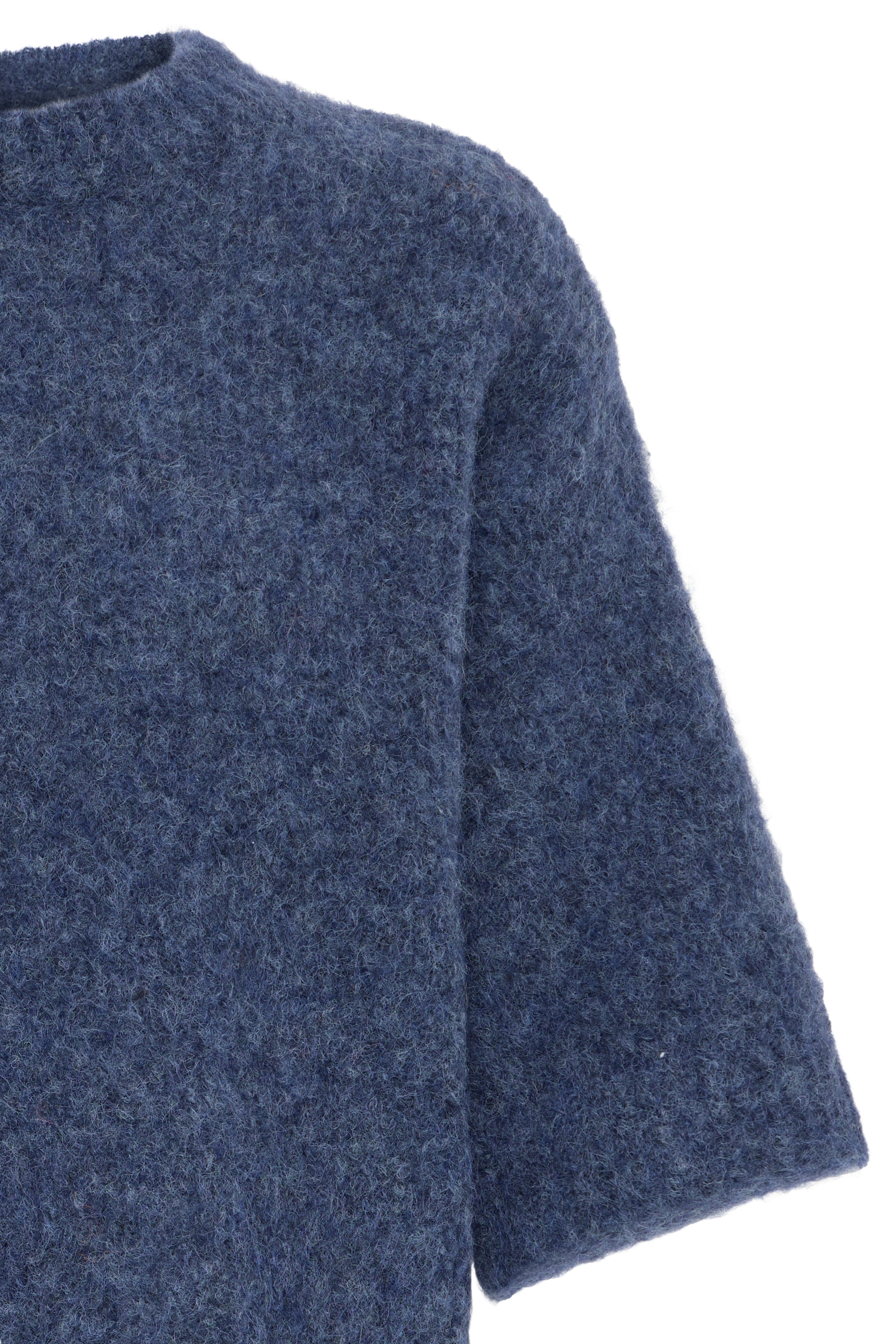 B.Young Nyla Fluffy Crop Sleeve Knit Jumper