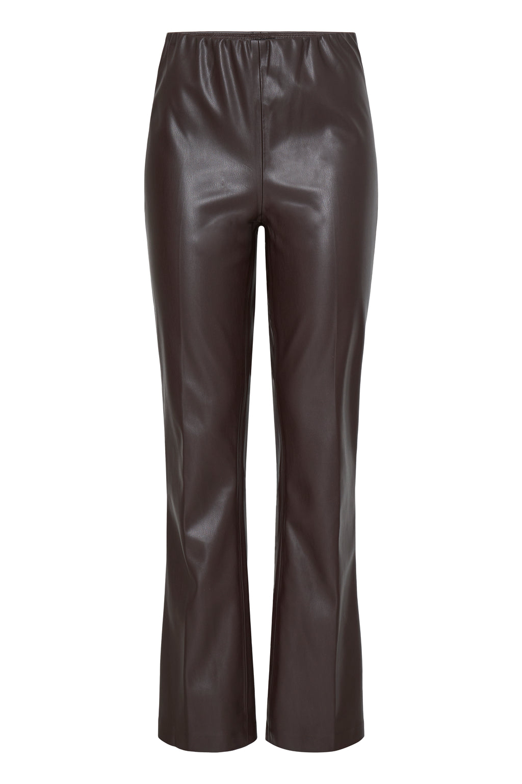 B.Young Daja Flare Faux Leather Pants – Brown