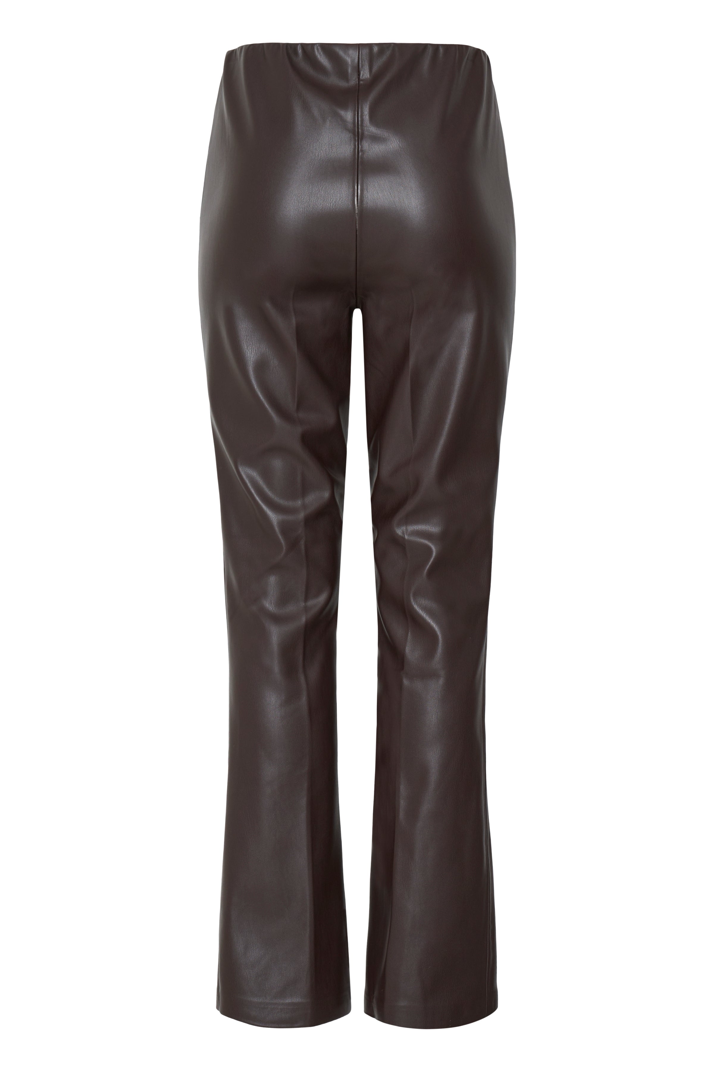 B.Young Daja Flare Faux Leather Pants – Brown