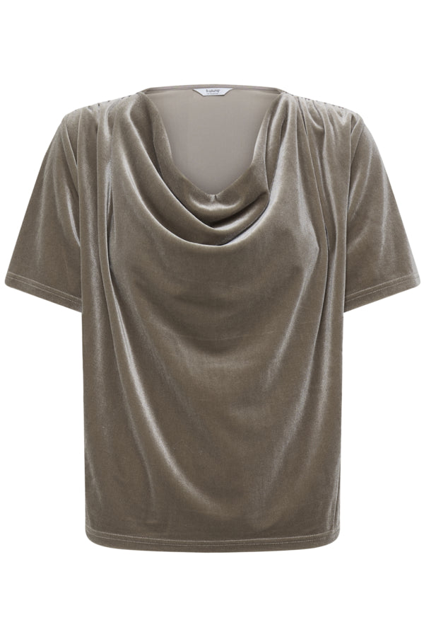 B.Young Perlina Draping Velvet Top