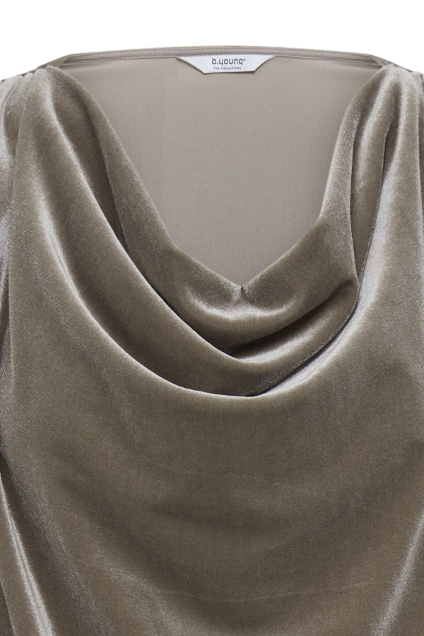 B.Young Perlina Draping Velvet Top