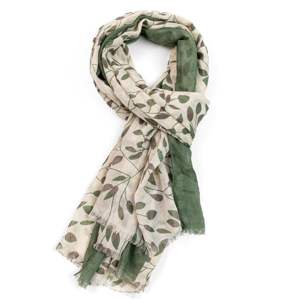 Little Leaves Print Scarf