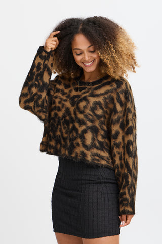 Sorbet Beka Animal Print Jumper