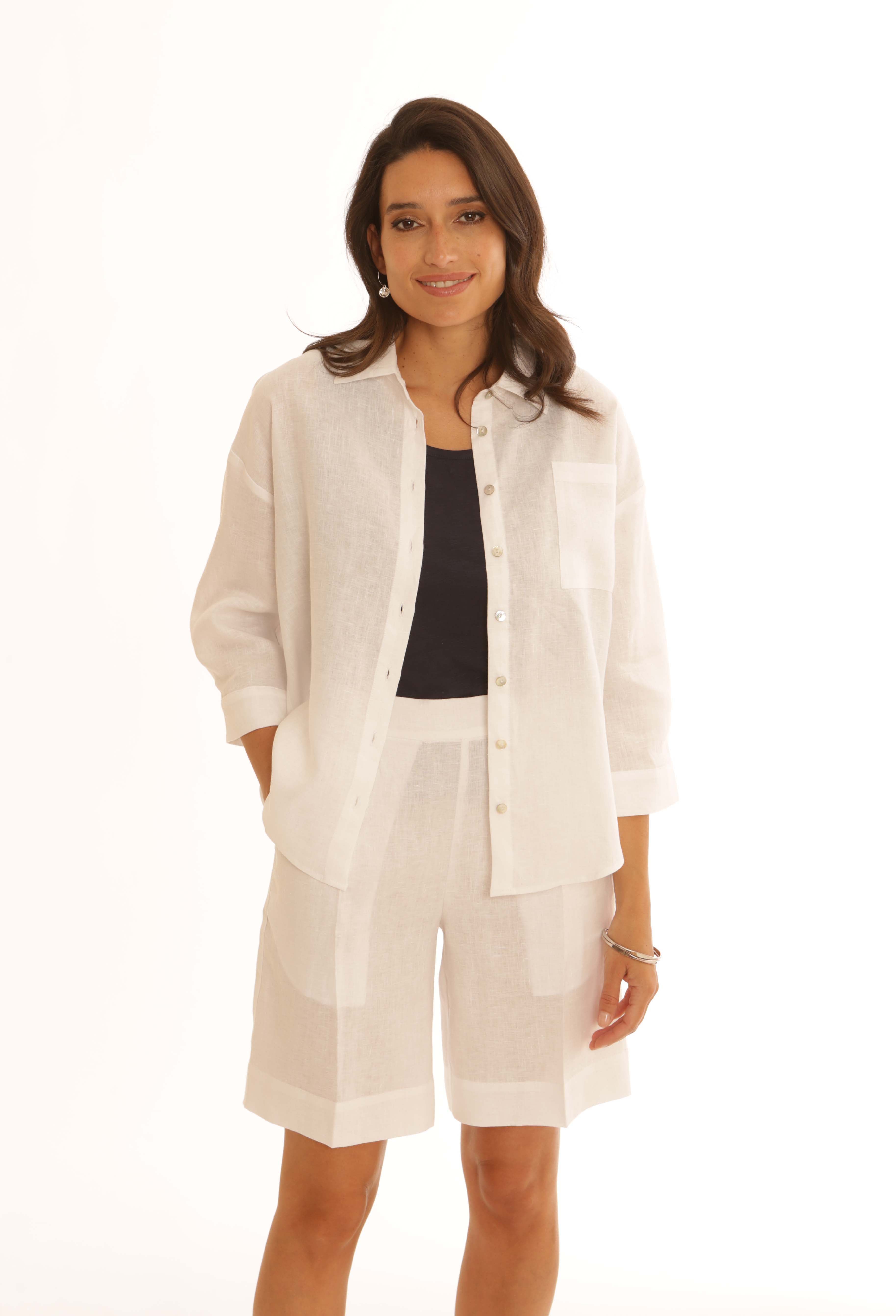 Pomodoro Classic Linen Shirt