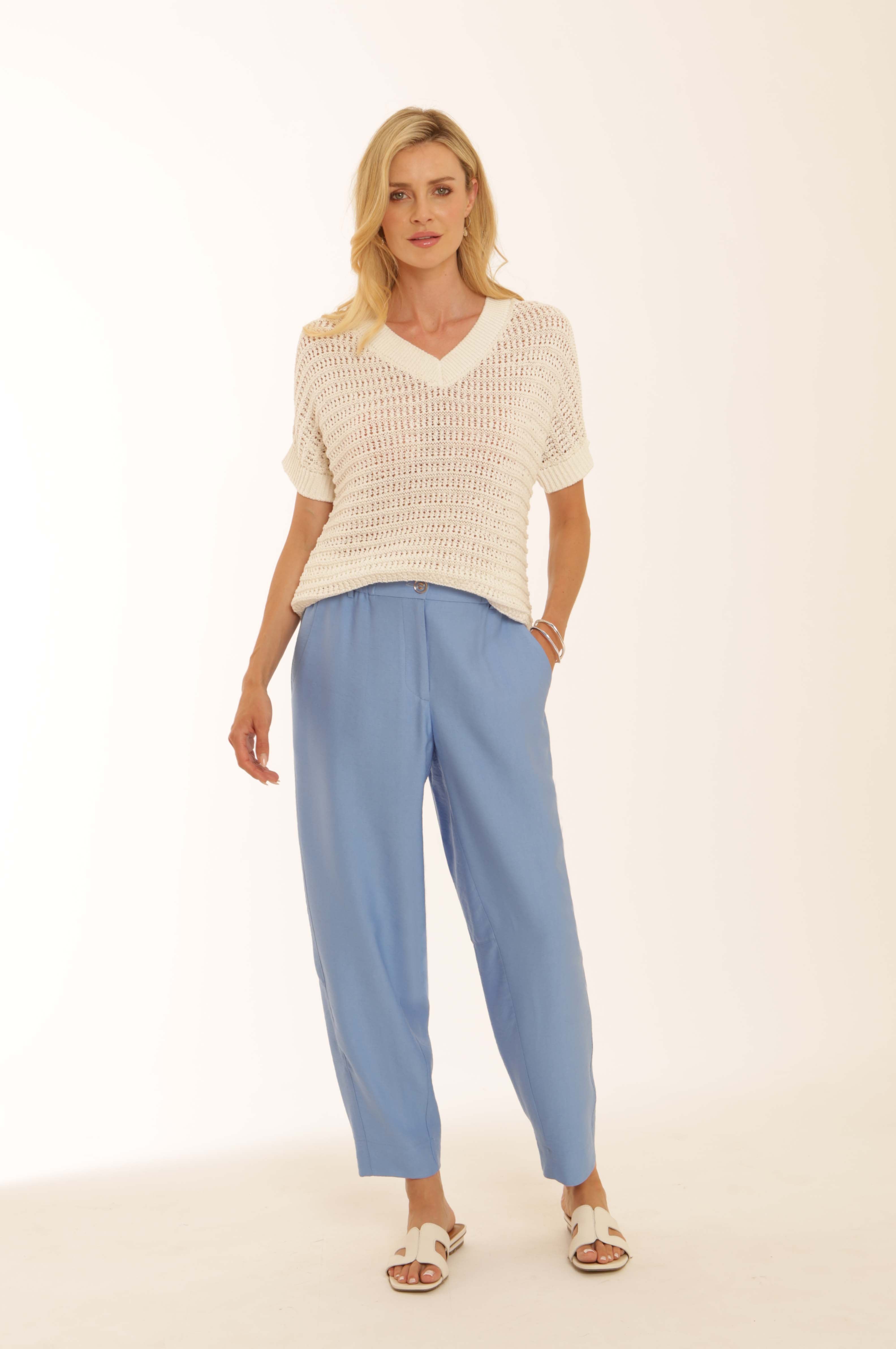 Pomodoro Lightweight Tapered Barrel Trousers