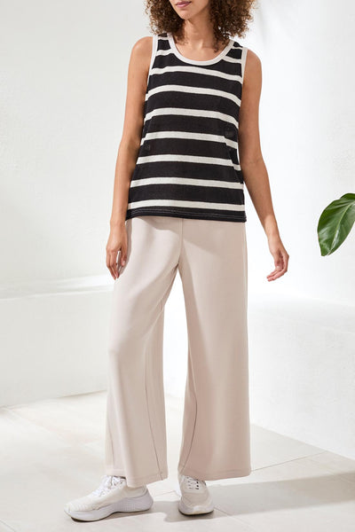 Tribal Slouchy Knit Stripe Vest Top