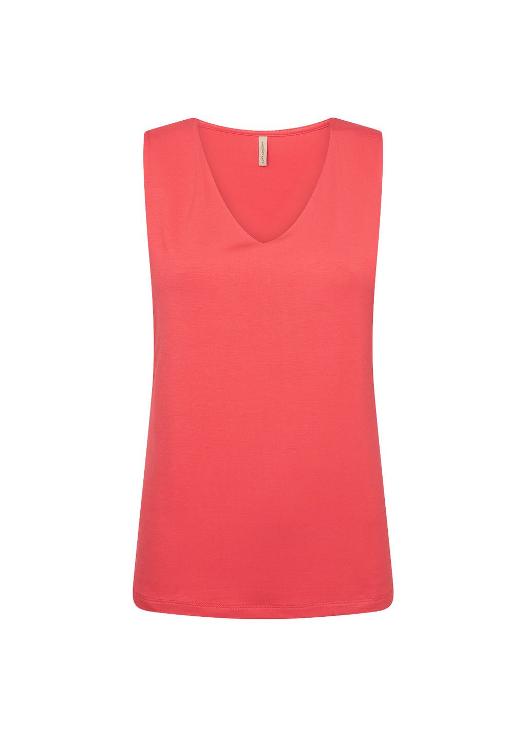 Soyaconcept Marica V-Neck Vest Top - Coral