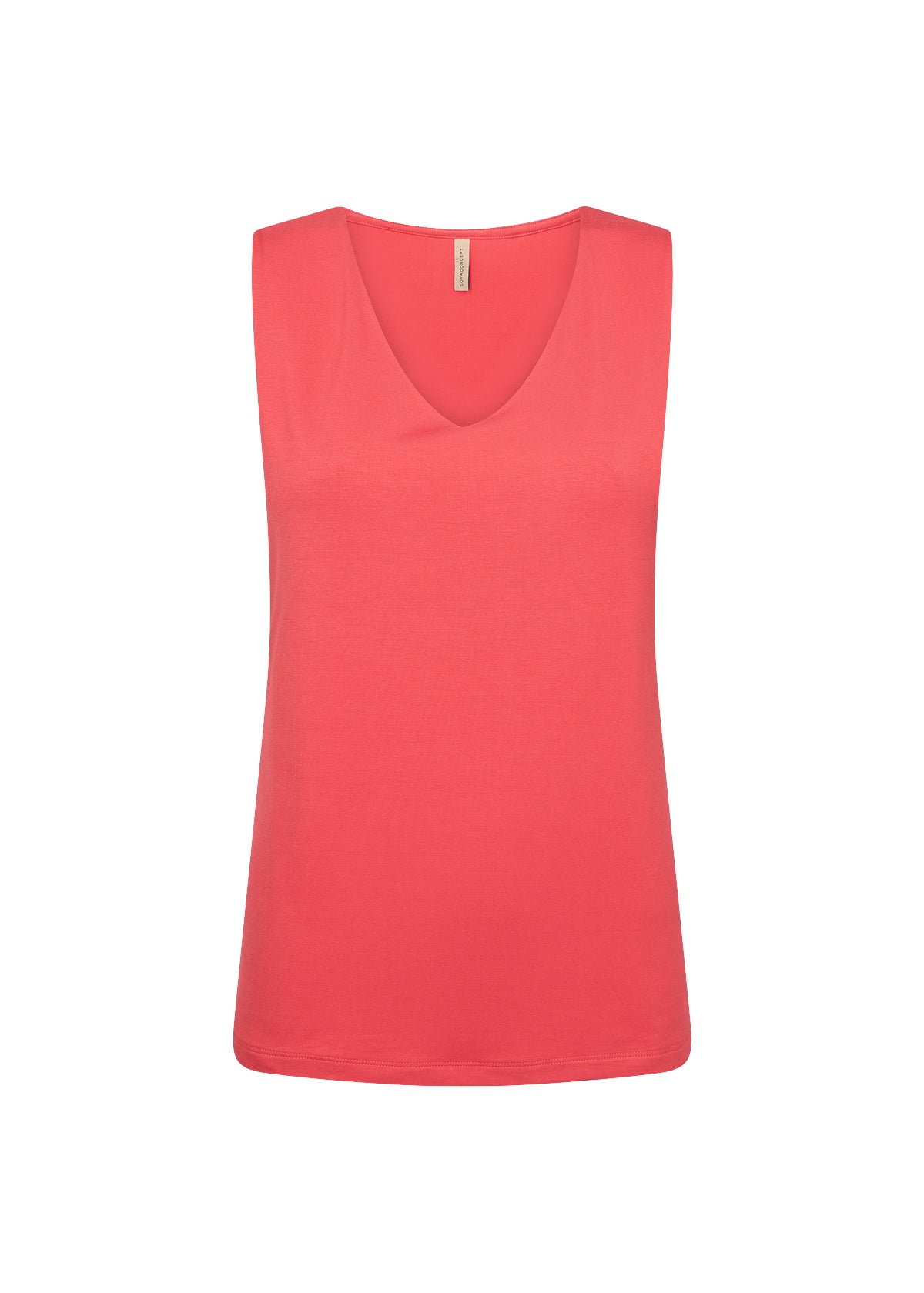 Soyaconcept Marica V-Neck Vest Top - Coral