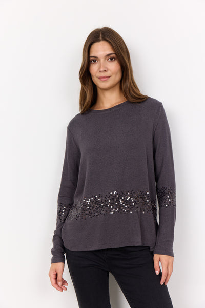 Soyaconcept Sequin Trim Knit