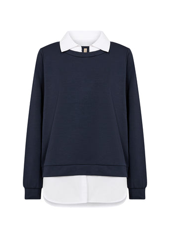 Soyaconcept Banu 2-in-1 Shirt Detail Jersey Top