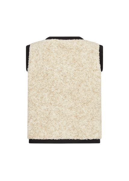 Soyaconcept Bessie Contrast Trim Bouclé Waistcoat