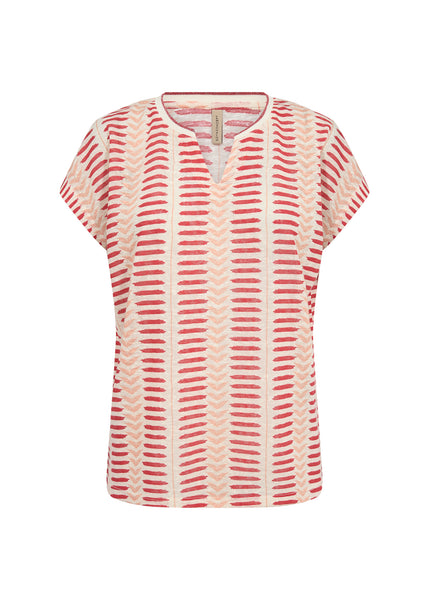 Soyaconcept Aretha Geometric Abstract Stripe T-Shirt