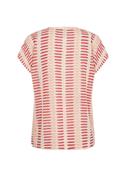 Soyaconcept Aretha Geometric Abstract Stripe T-Shirt