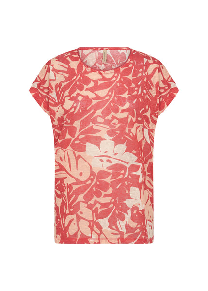 Soyaconcept Aretha Leaf Print T-Shirt