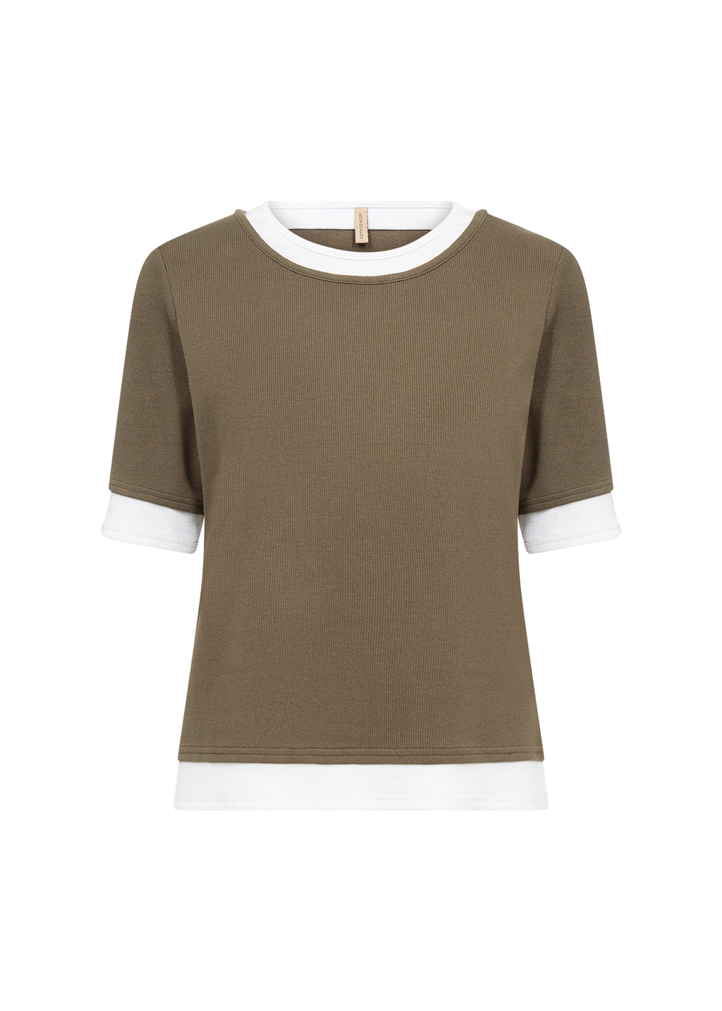 Soyaconcept Mignon Contrast Trim Layered T-shirt