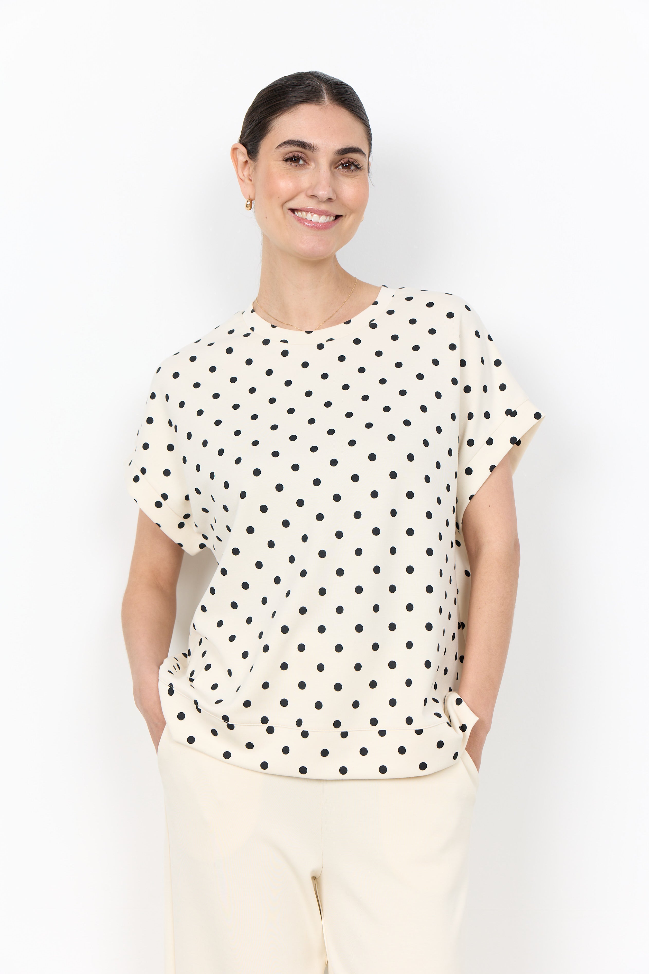 Soyaconcept Godiva Spot Print Top