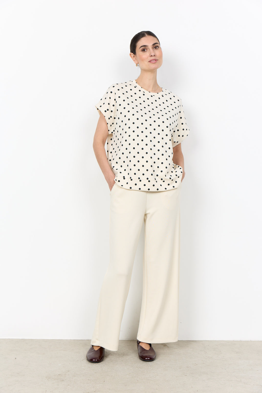 Soyaconcept Godiva Spot Print Top